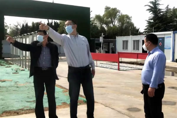 昌邑市领导到潍洲项目检查指导