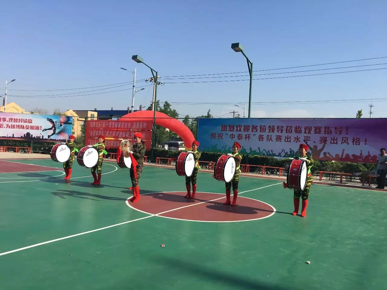 莱州市第三届“中泰杯”中年篮球邀请赛开幕啦